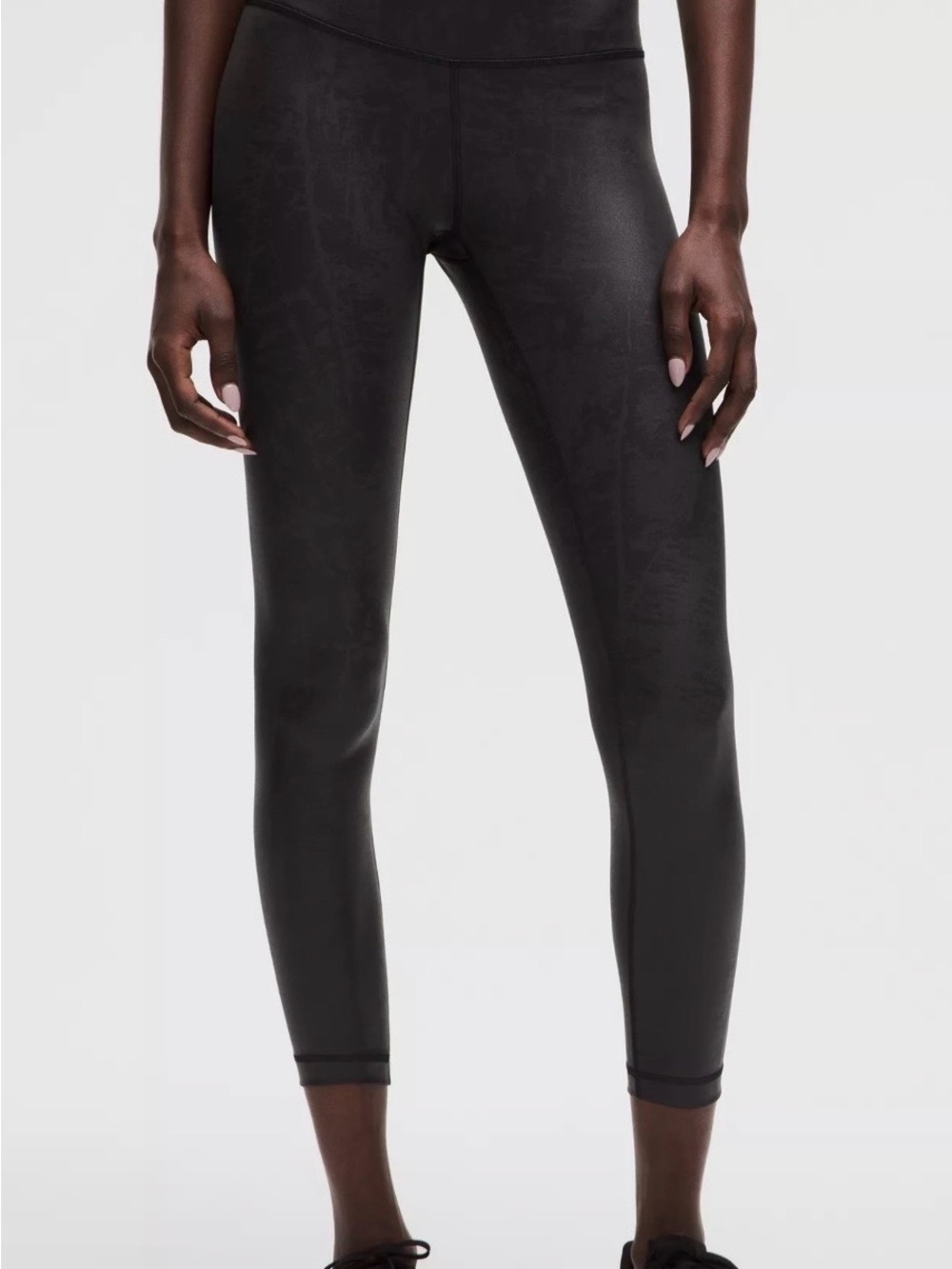 Lululemon Wunder Train HR Tight 25 Matte Foil Black Size 6